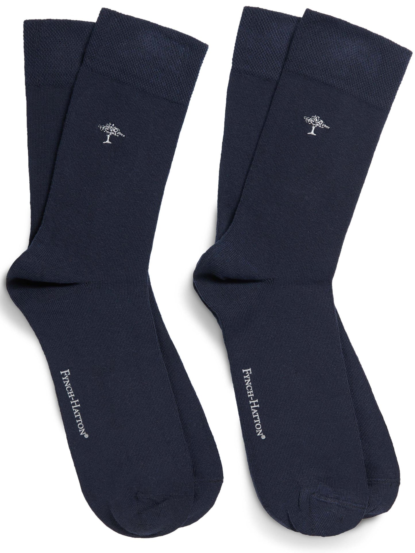 Fynch-Hatton Socks, Double Pack - Navy or Grey