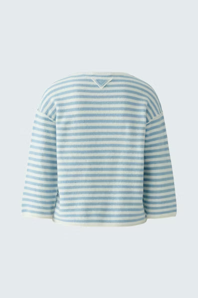 Oui Knitwear , the Jumper Offwhite Blue