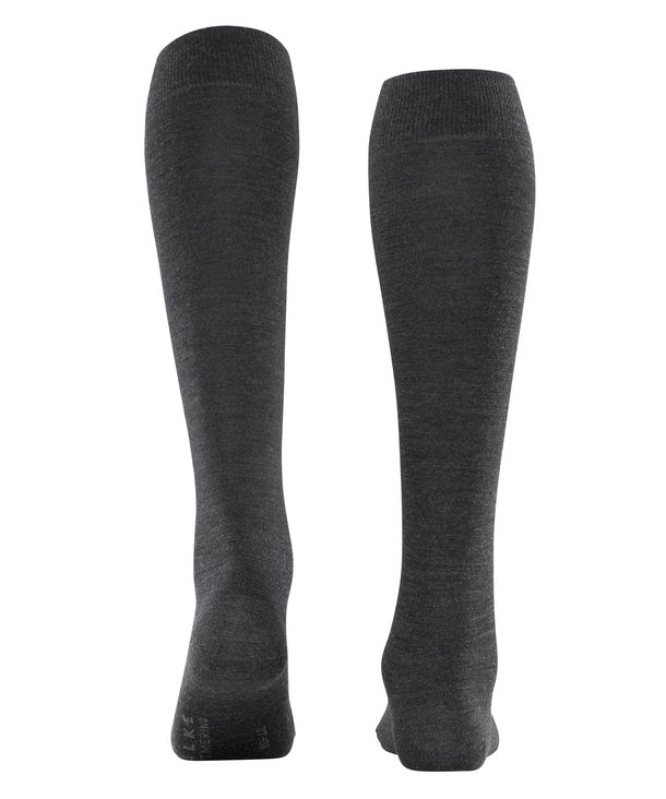 Falke Ladies, the Soft Merino Knee High - Charcoal
