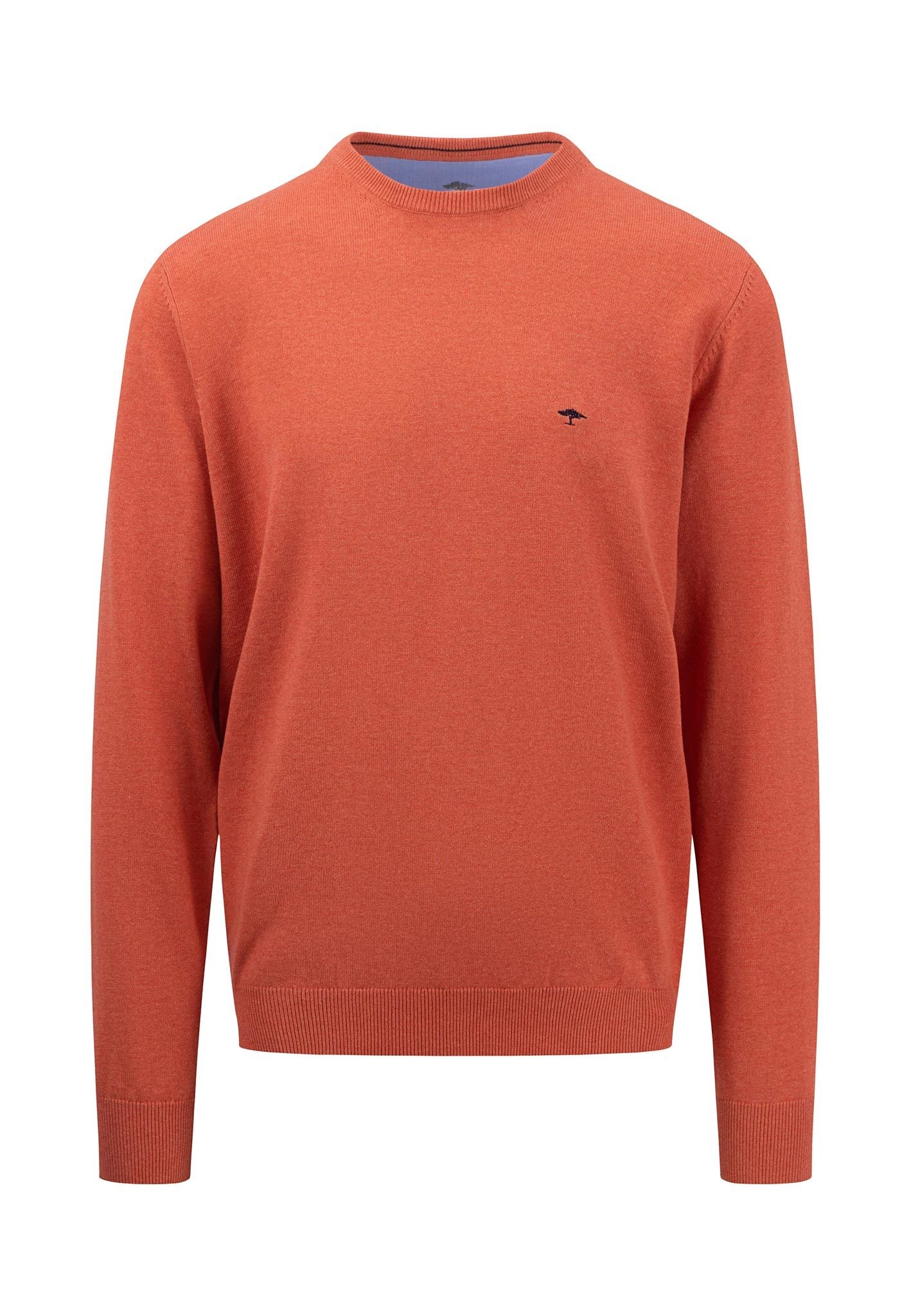 Fynch Hatton Crew Neck Jumper (orient red)