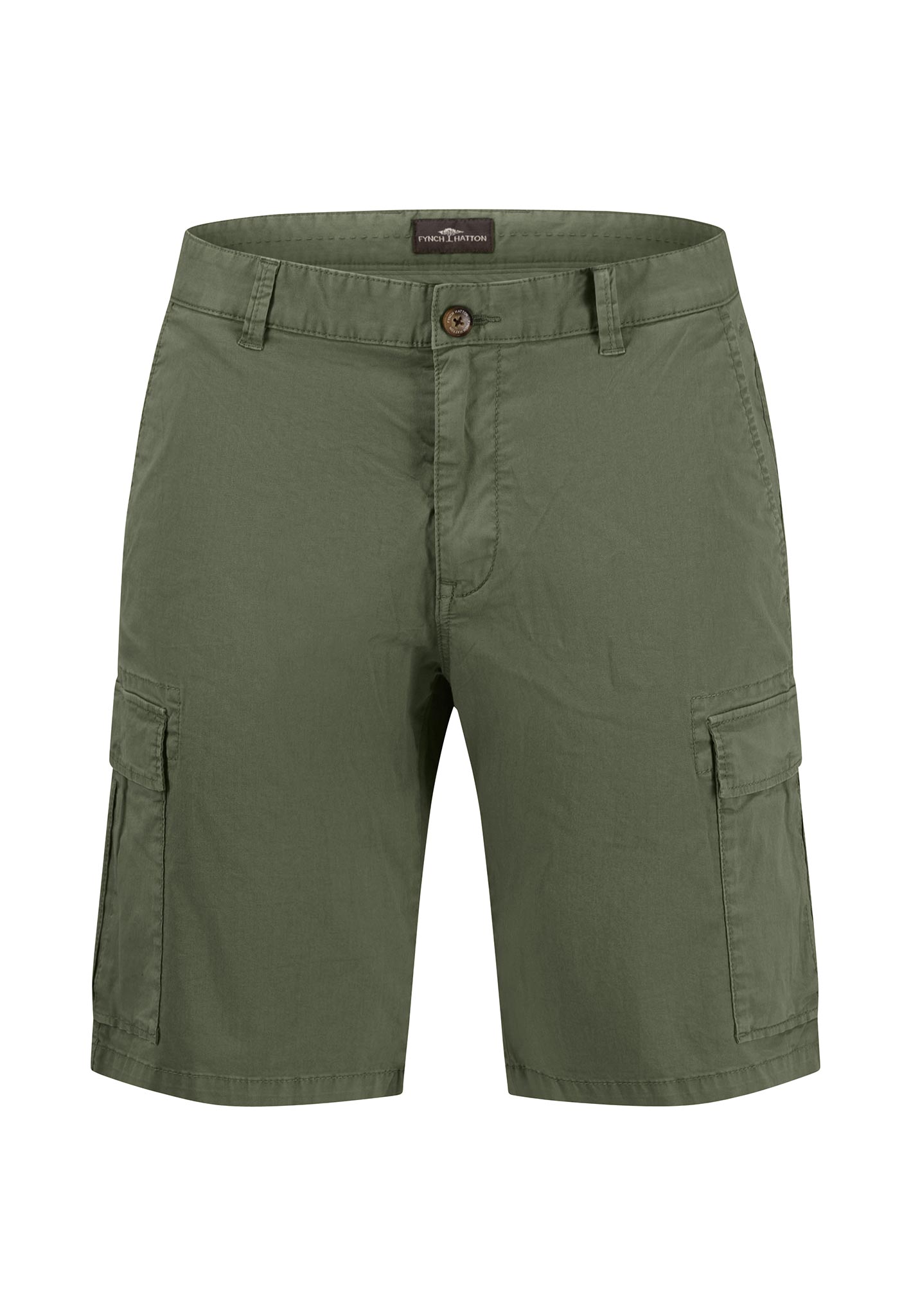 Fynch Hatton Summer Stretch Cargo Bermuda (dusty olive)