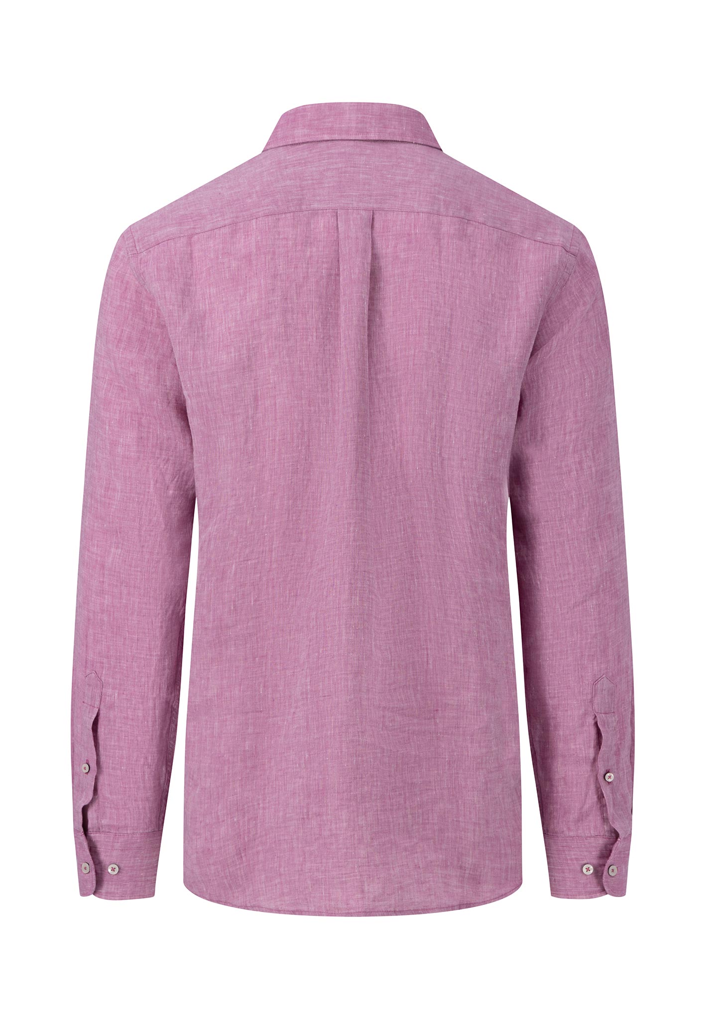 Fynch Hatton Pure Linen, Button Down Long Sleeve Shirt (dusty lavender)