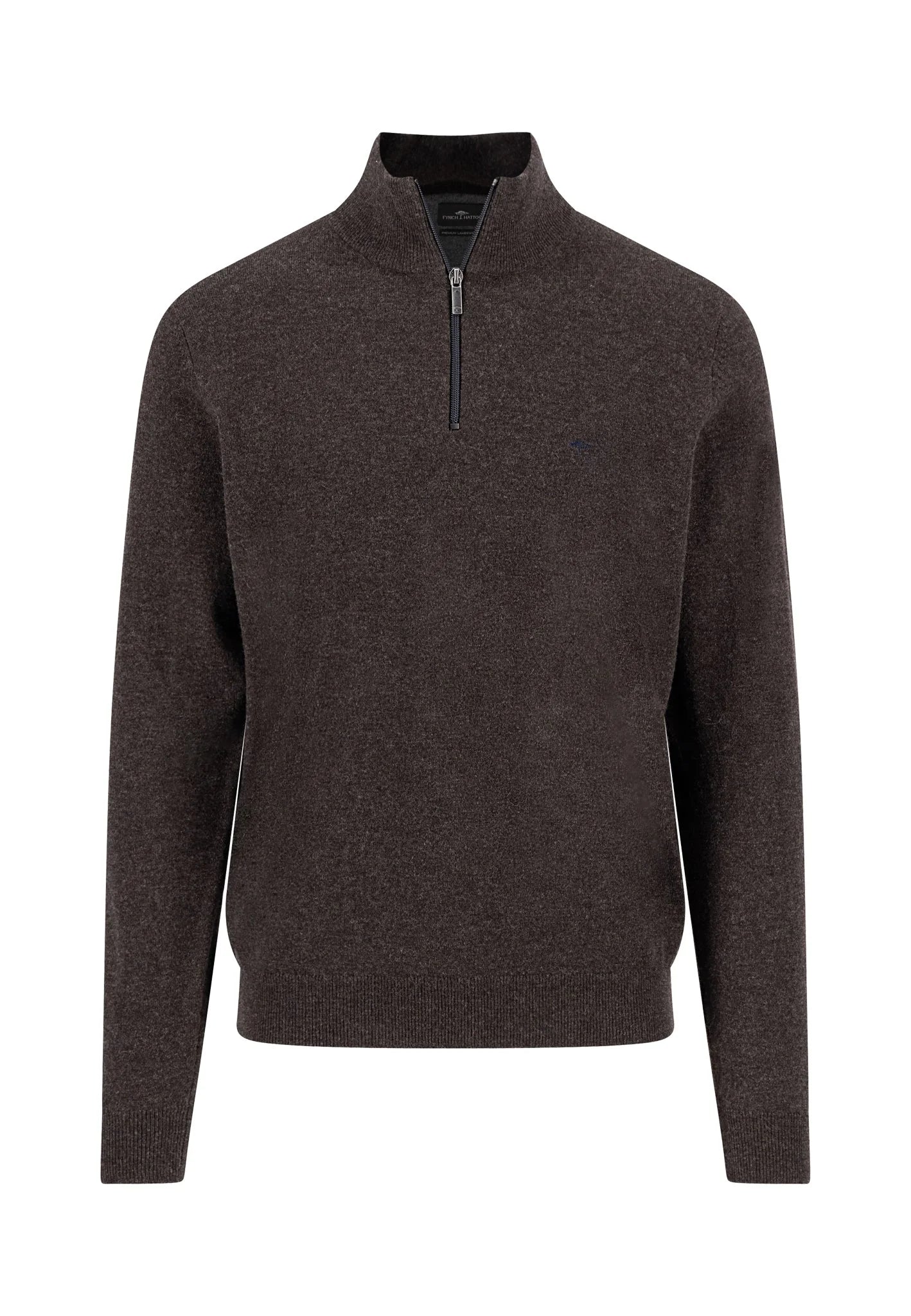 Fynch-Hatton Knitwear - Troyer-Zip, Lambswool*RWS