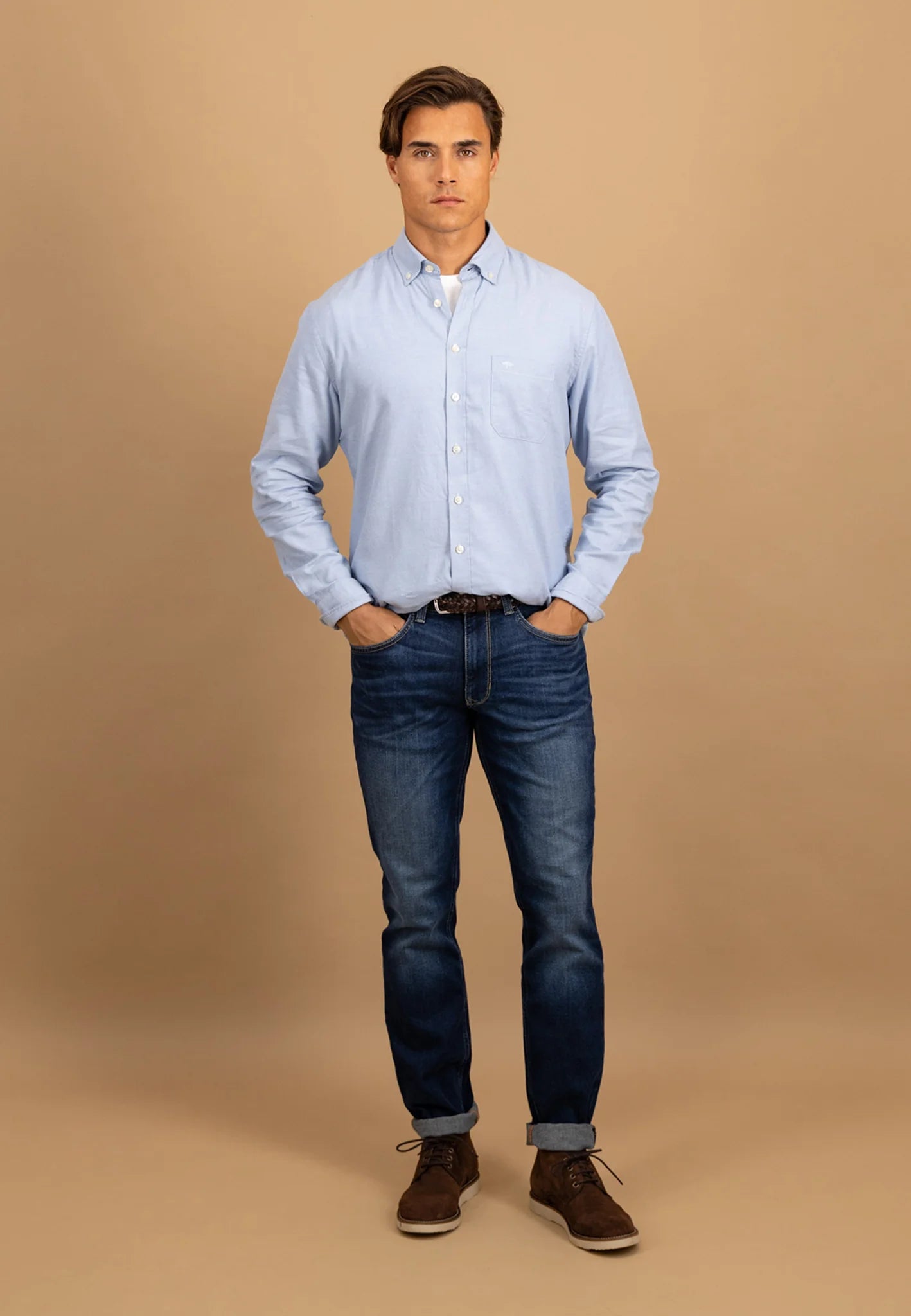 Fynch-Hatton Shirts - Essential Flannel, Button Down Long Sleeve Shirts