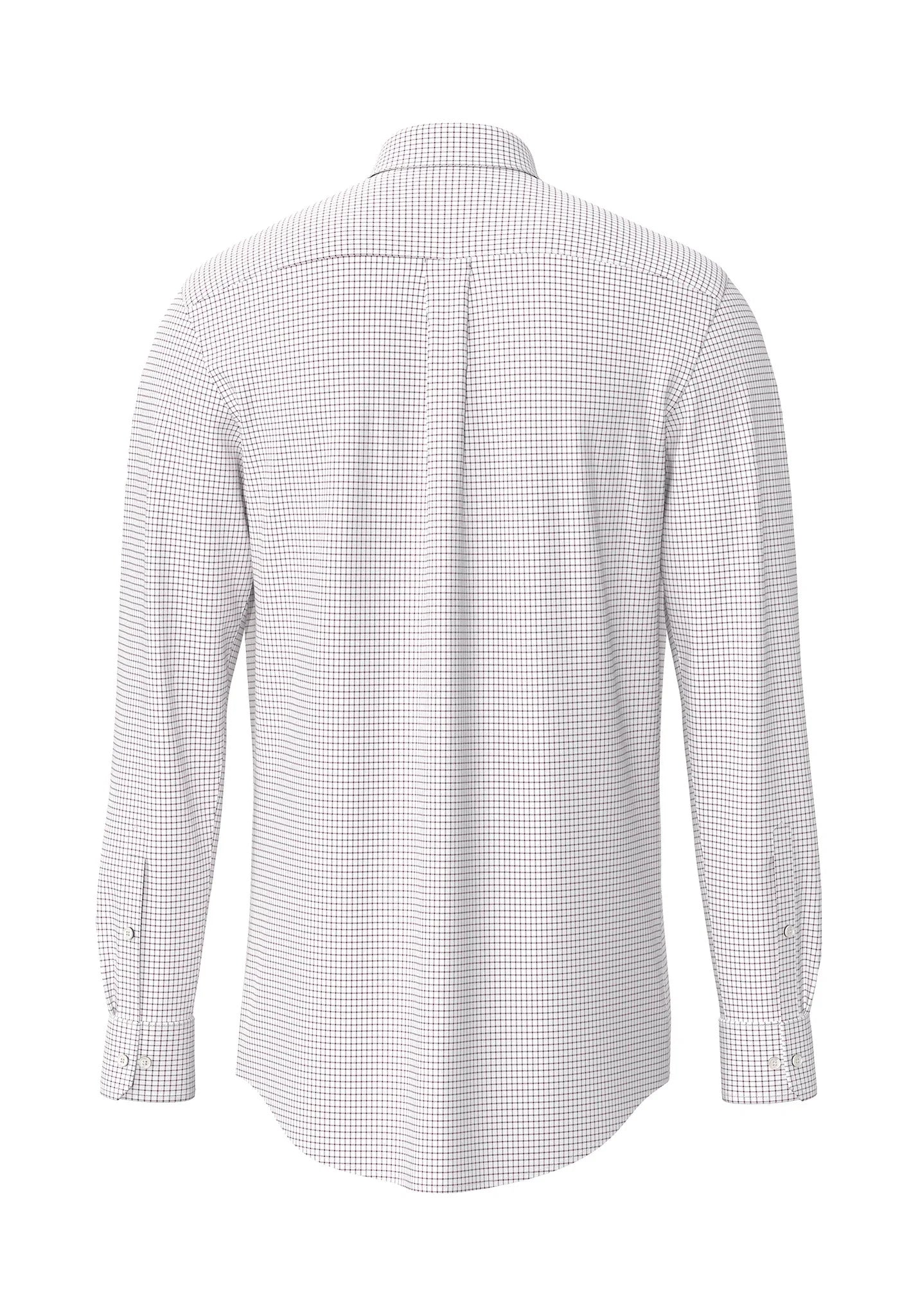 Fynch-Hatton Shirts - Essential Oxford Check, Button Down Long Sleeve Shirts