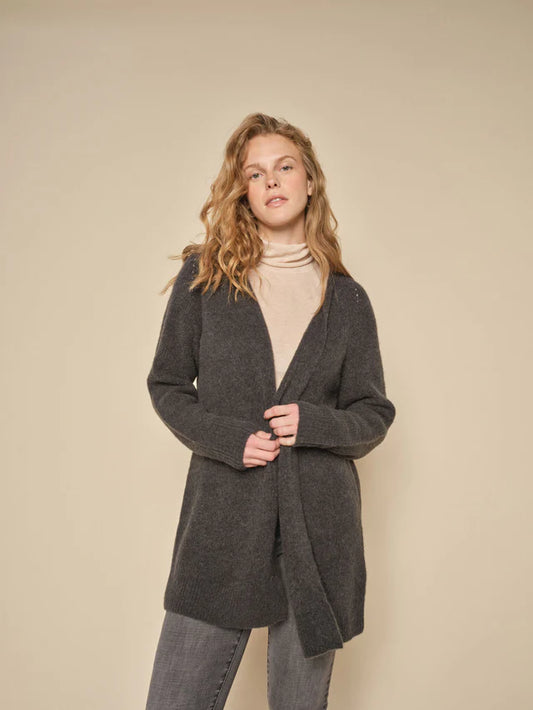 Mos Mosh , Mmthora Long Cardigan - (819 Phantom)