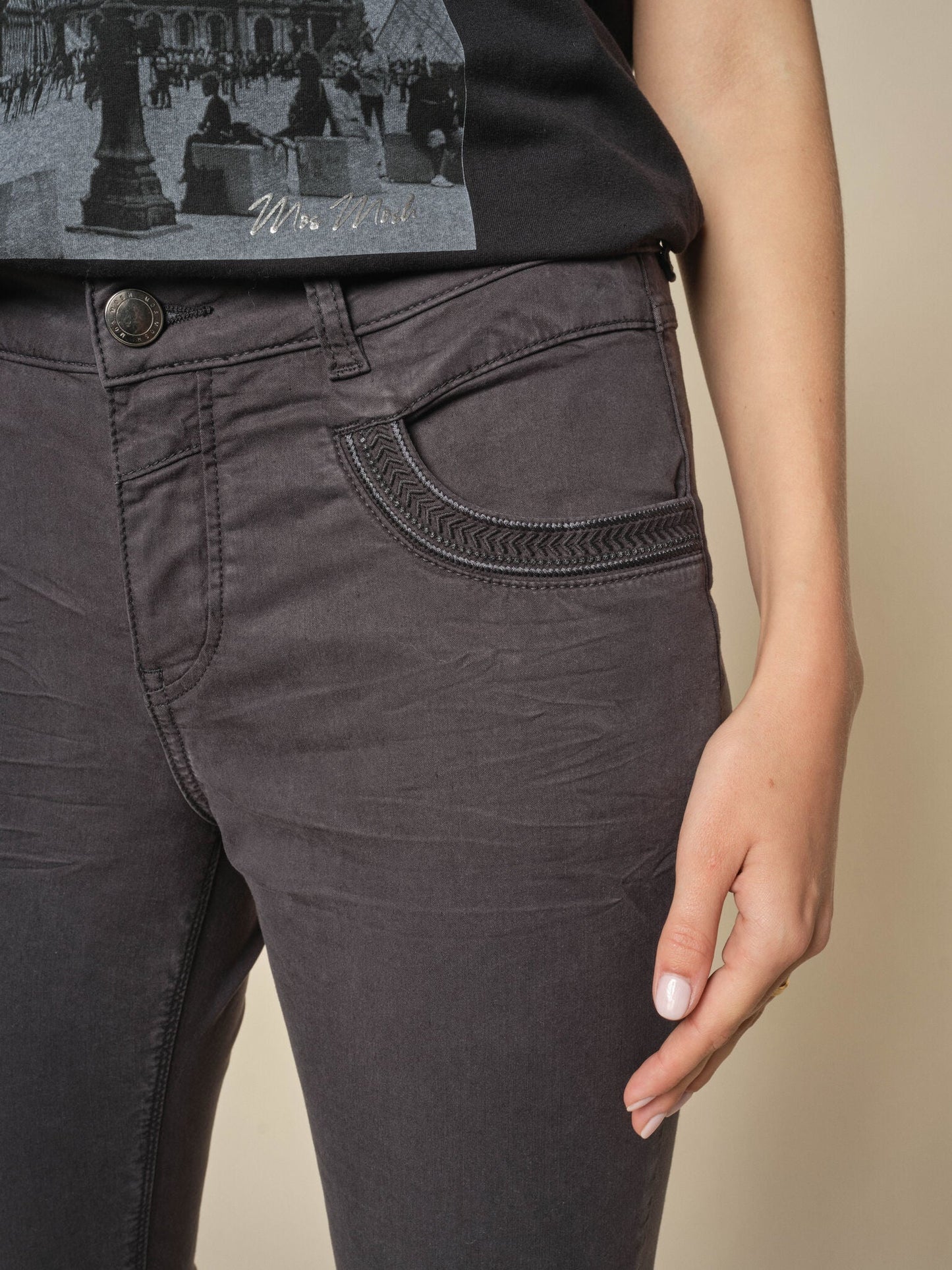 Mos Mosh , Mmnaomi Treasure Pant - (819 Phantom, Regular)