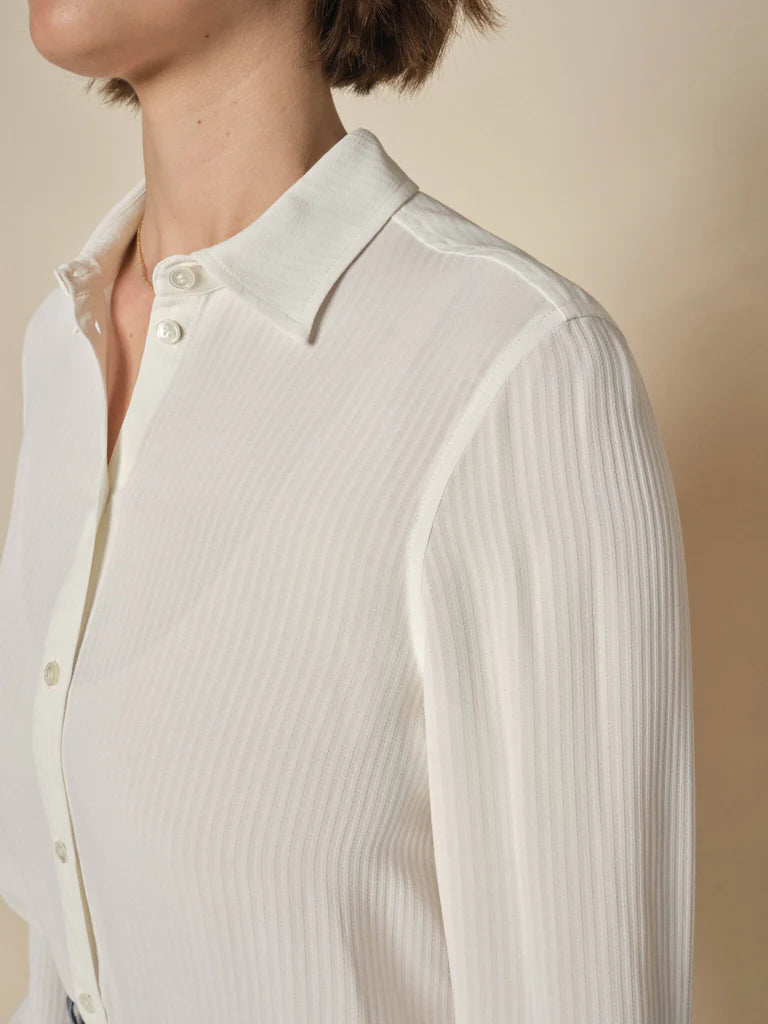 Mos Mosh , Mmkether Sez Shirt - (180 Ecru)