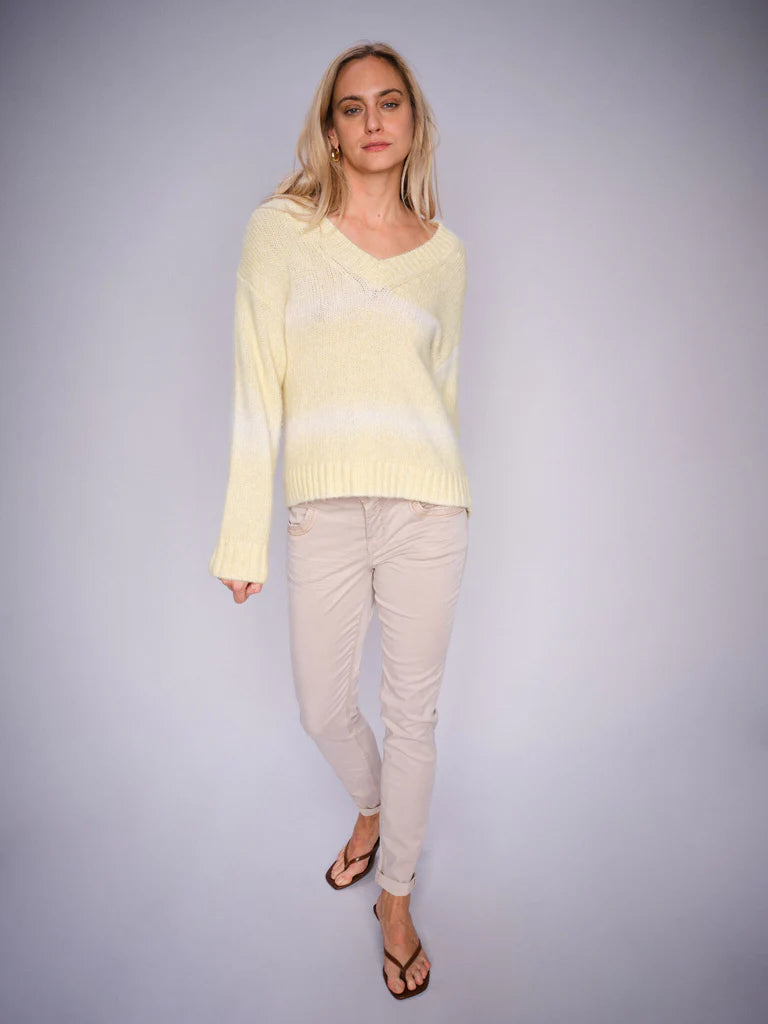 Mos Mosh Ladies, the MMNaomi Treasure Pant in 174 Feather Gray, Regular