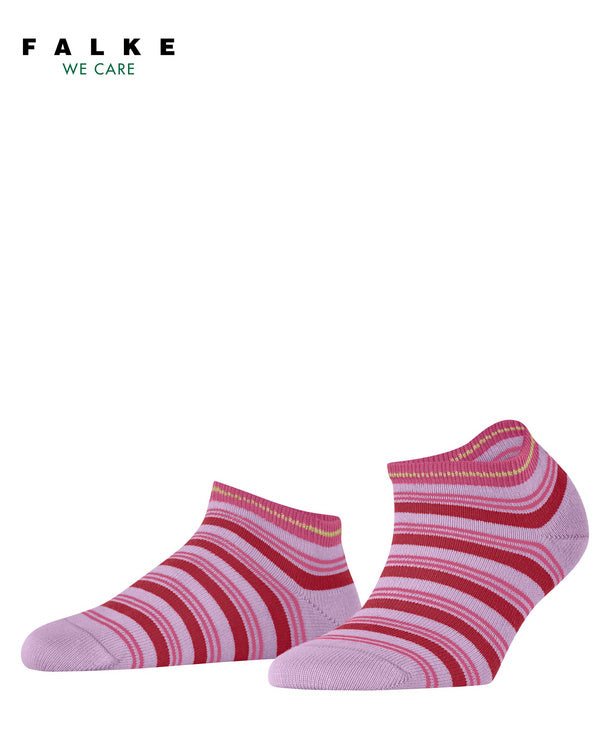 Smart Stripe Women Sneaker socks with sustainable cotton
