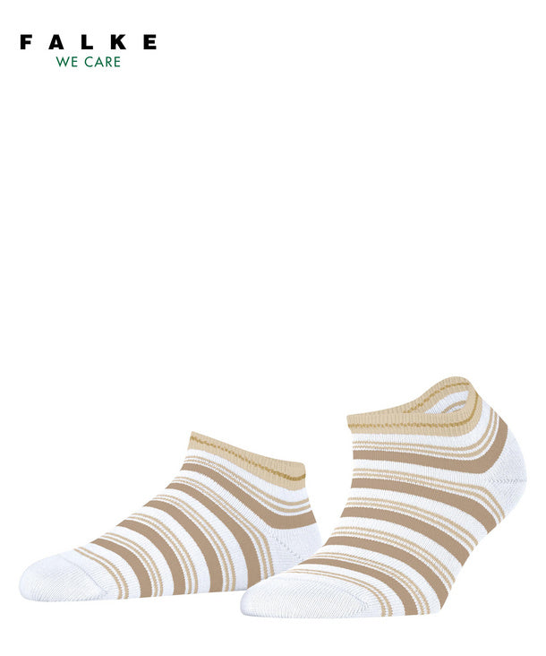 Smart Stripe Women Sneaker socks with sustainable cotton