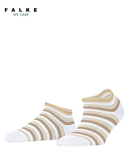 Smart Stripe Women Sneaker socks with sustainable cotton