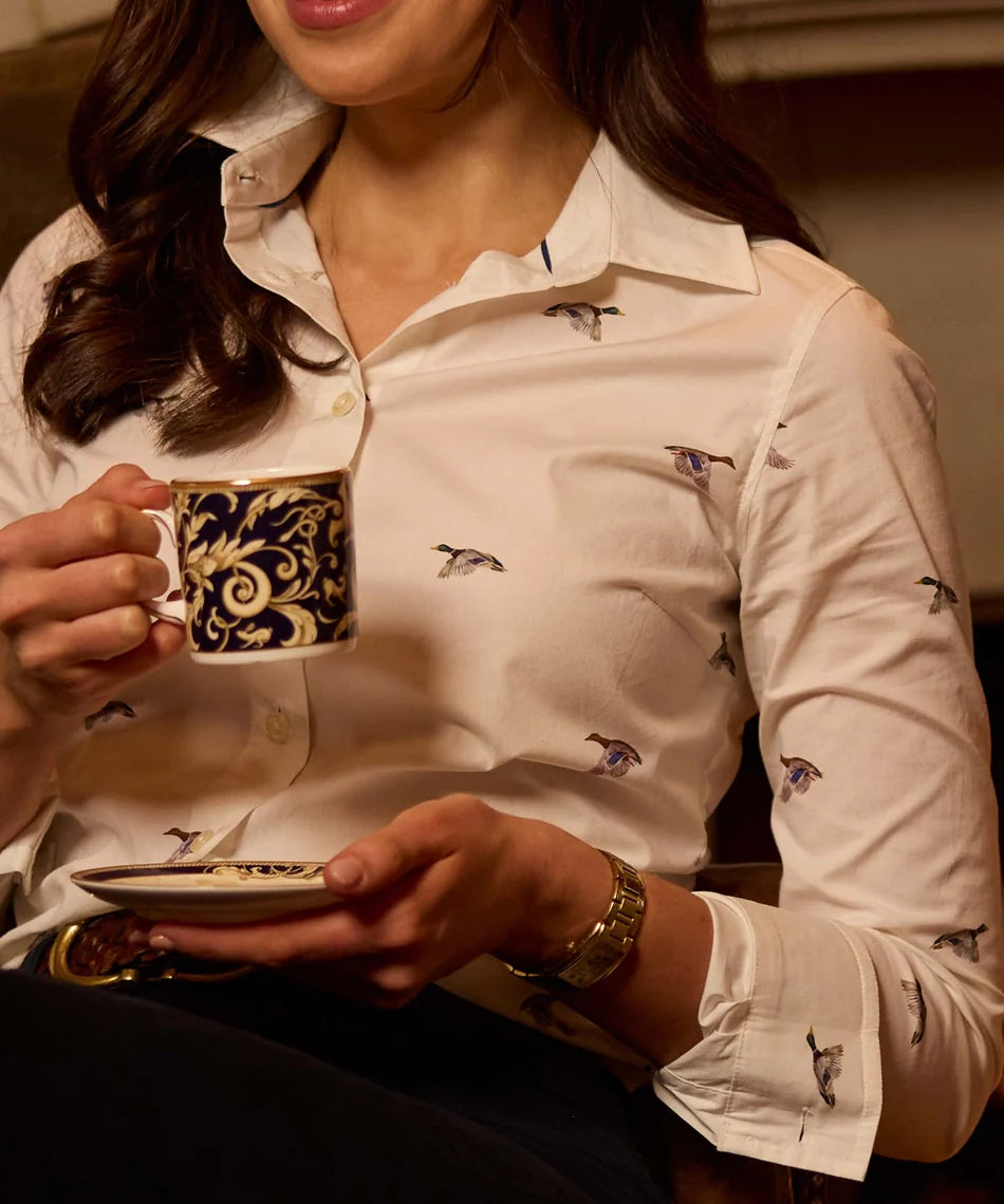 Schöffel, the Norfolk Shirt in Painted Mallard