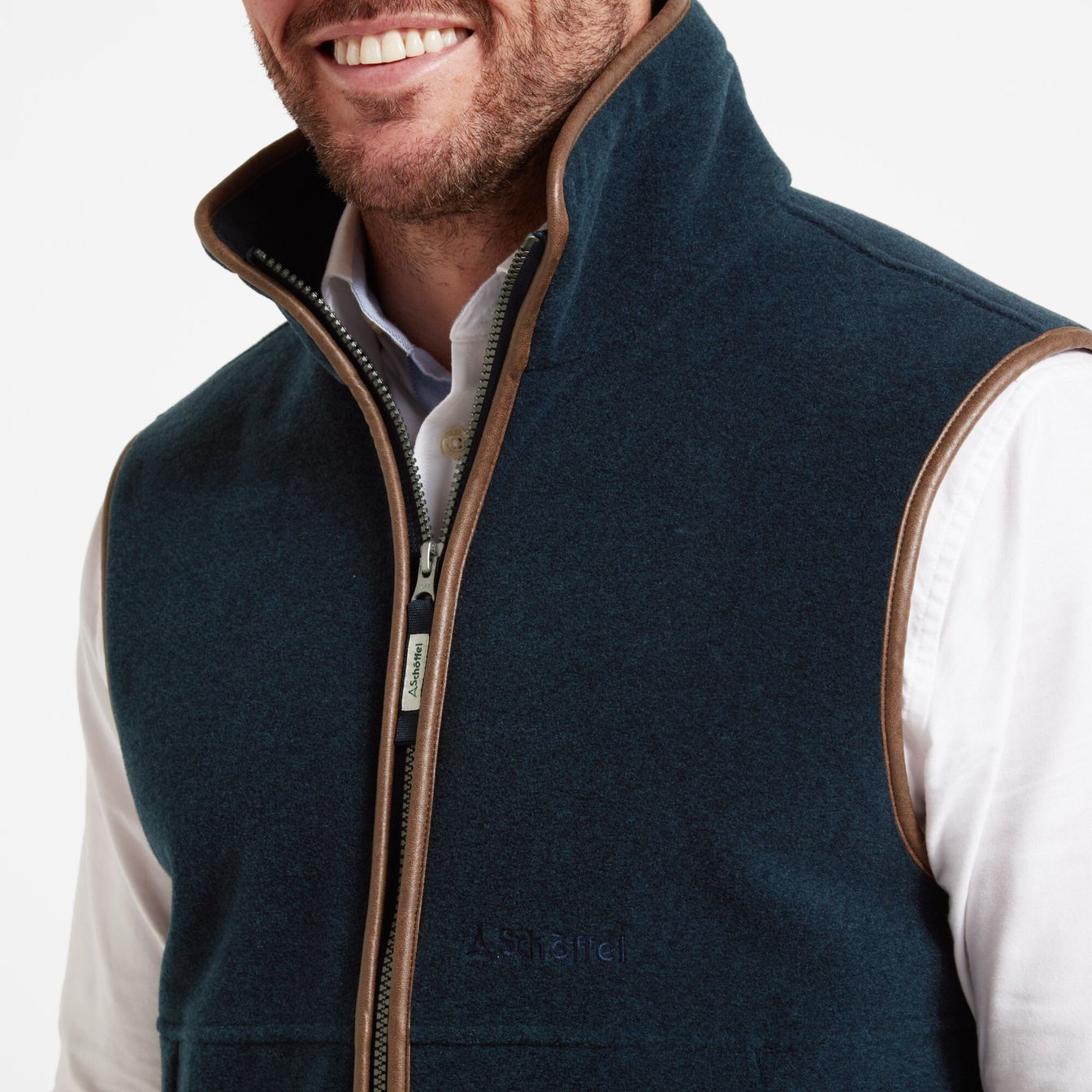 Schoffel Oakham Fleece Gilet - Petrol Blue