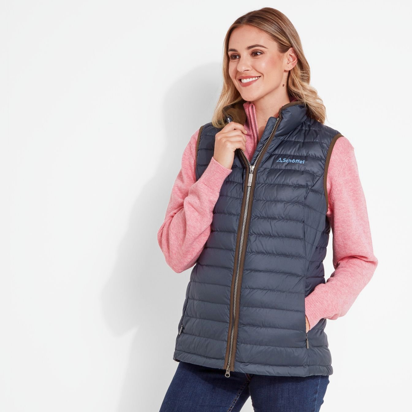 Schoffel Ladies, The Launde Down Gilet (Petrol Blue-8983)