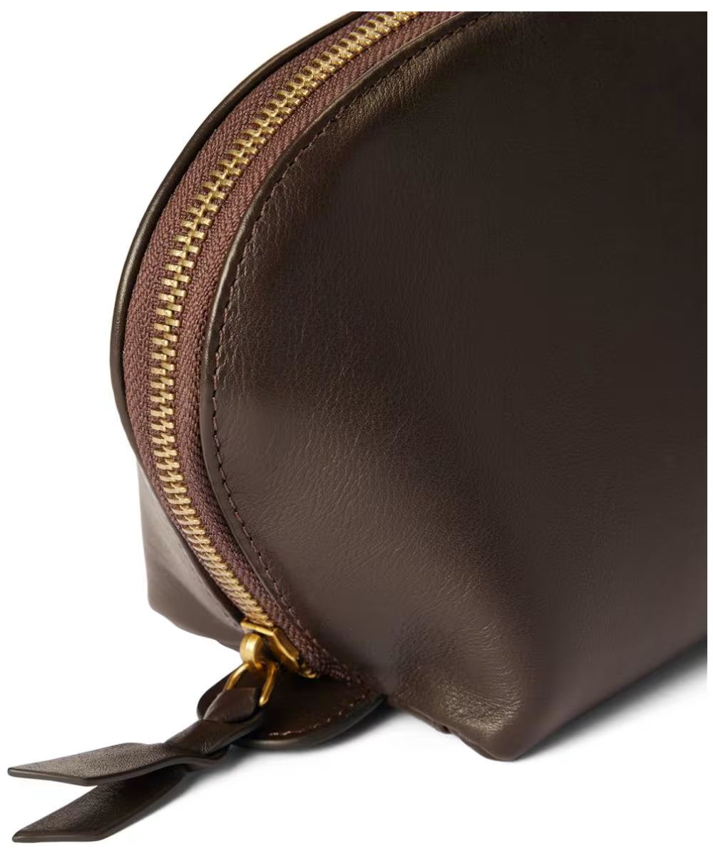 R.M. Williams Lucinda Large Cosmetic Case in Dark Chocolate