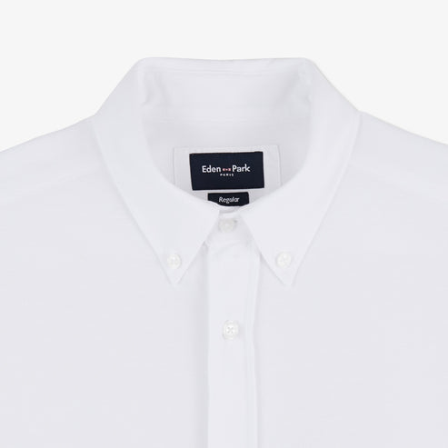 Eden Park Shirts - White pinpoint cotton shirt