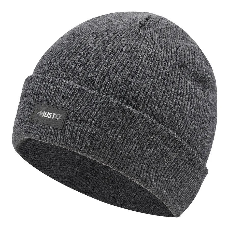 Musto , Shaker Cuff Beanie in Dark Grey Marl