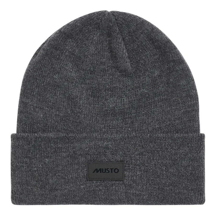 Musto , Shaker Cuff Beanie in Dark Grey Marl