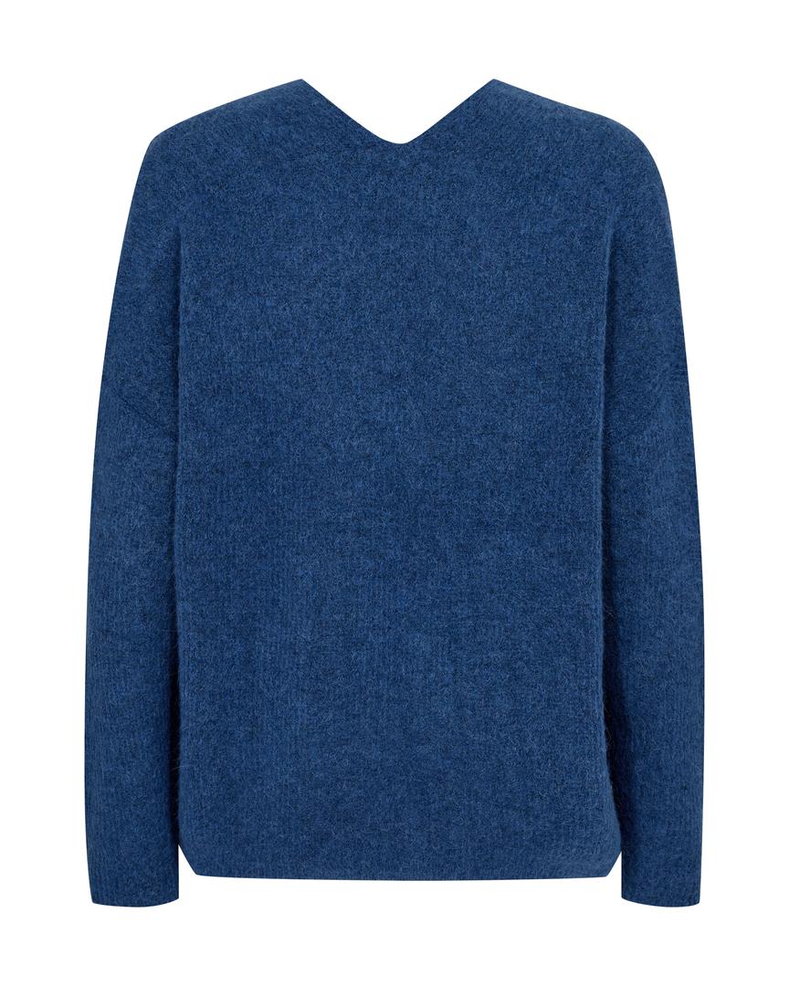 Mos Mosh , Mmthora V-Neck Knit - (783 Set Sail)