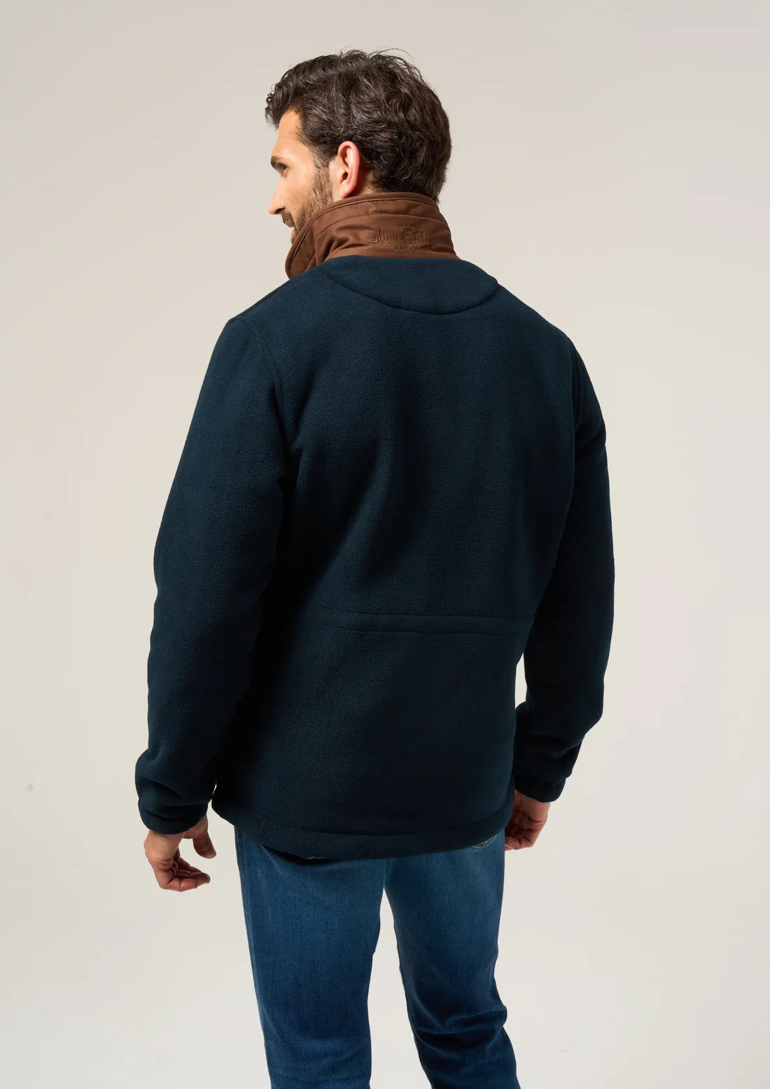 Alan Paine Aylsham Fleece Jacket in Dark Navy