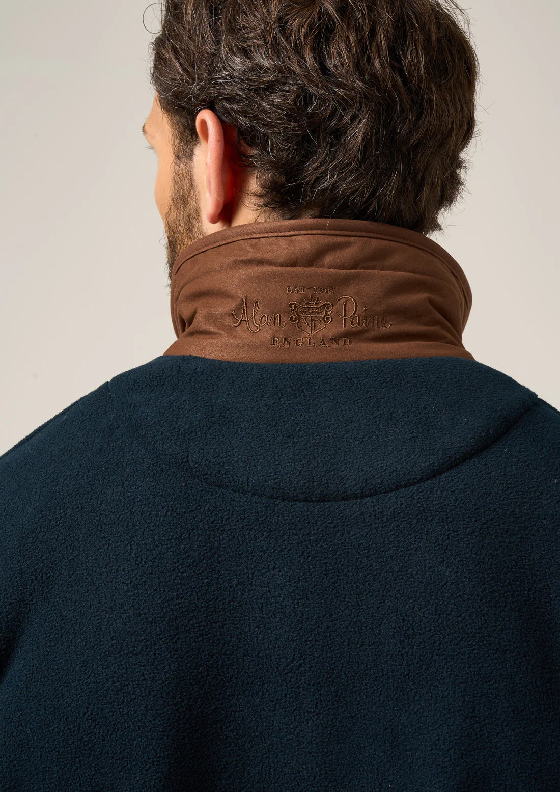 Alan Paine Aylsham Fleece Jacket in Dark Navy