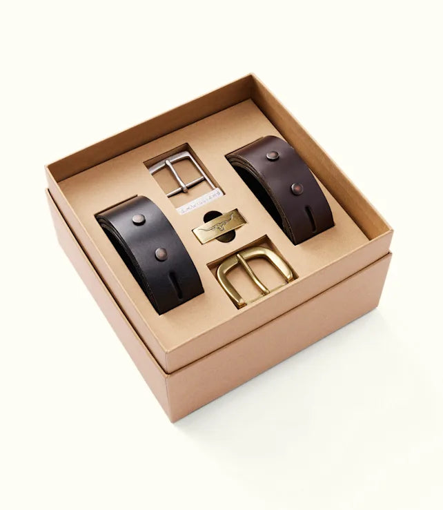 R.M. Williams, 1 1/2 Belt Gift Set - (Mid Brown)