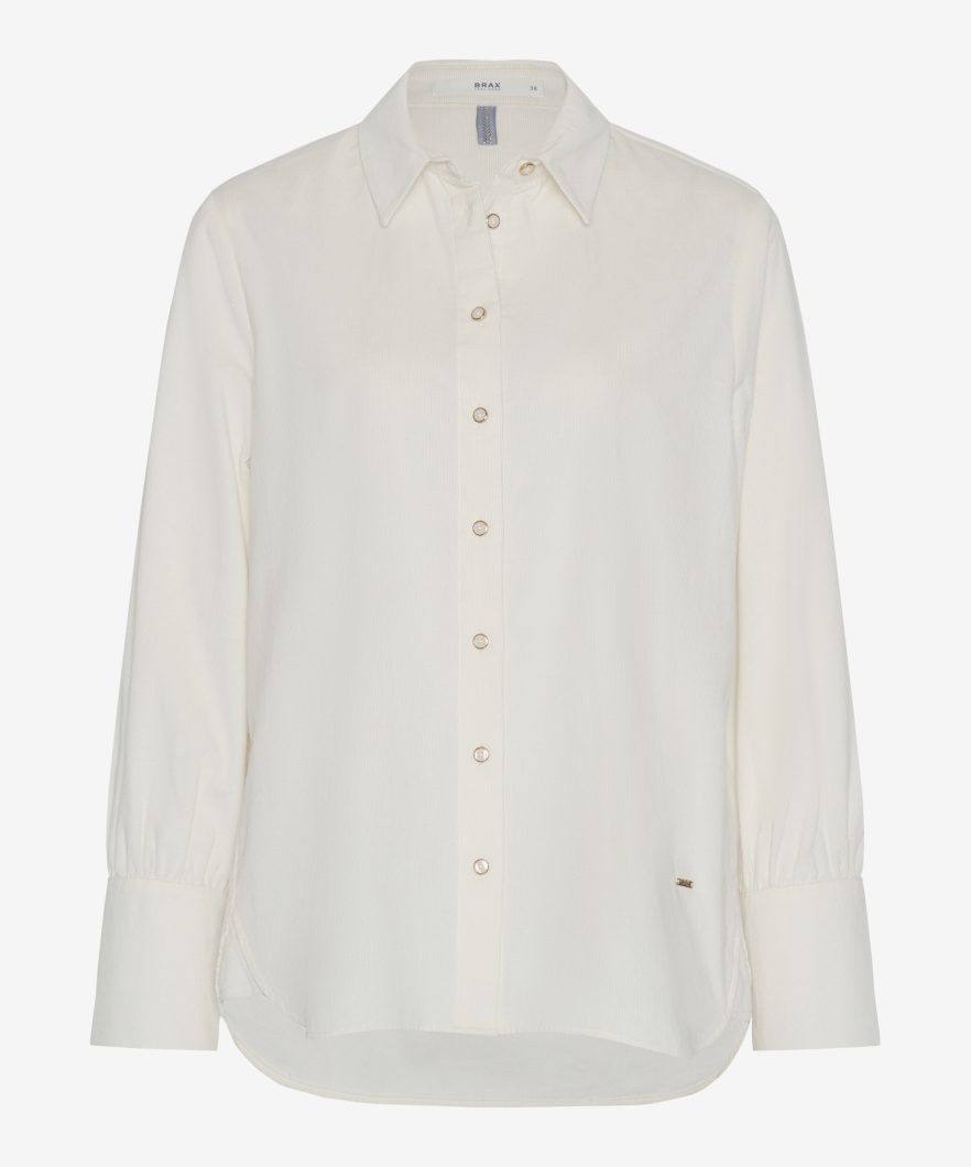Brax Shirts, Baby Cord Shirt - Vicki - (White-99)