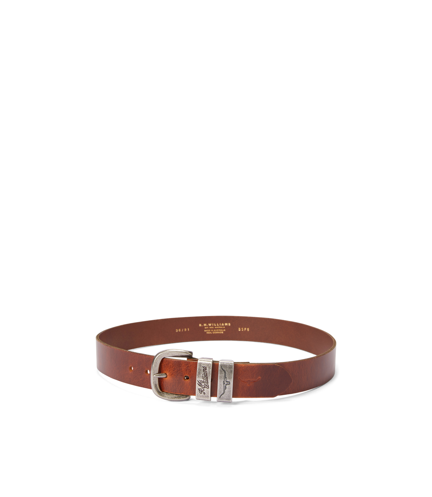 R.M. Williams Drover Belt in Mid Brown