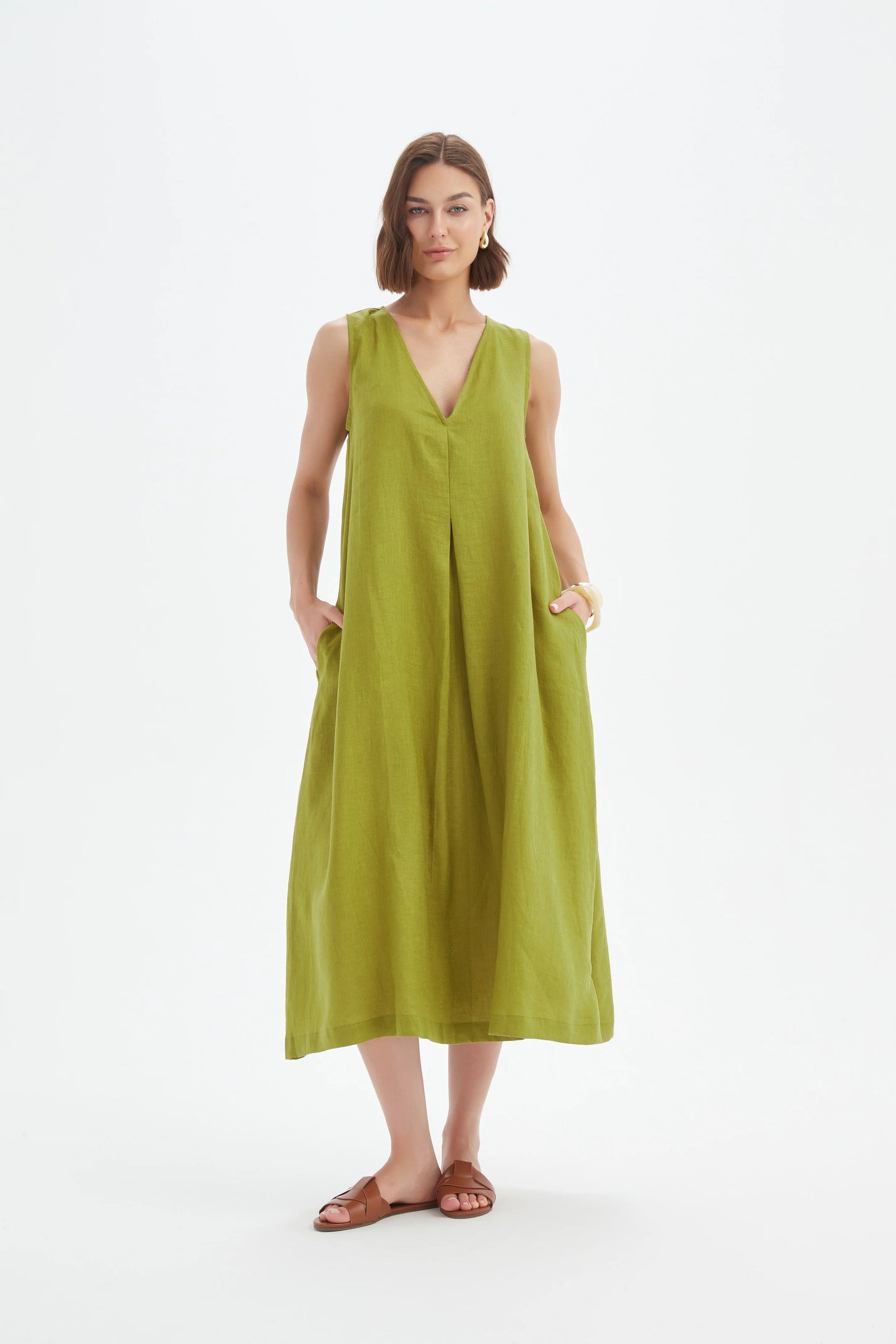 Tirelli Dress , the Inverted Pleat Dress