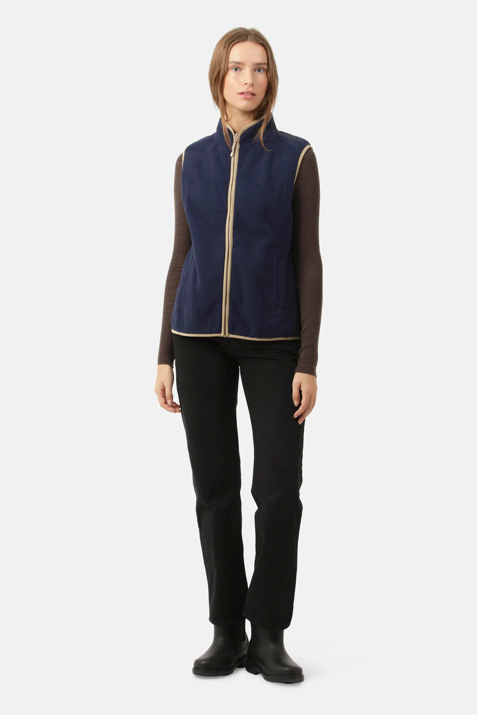 Ilse Jacobsen, Fleece Vest - (600 Navy)