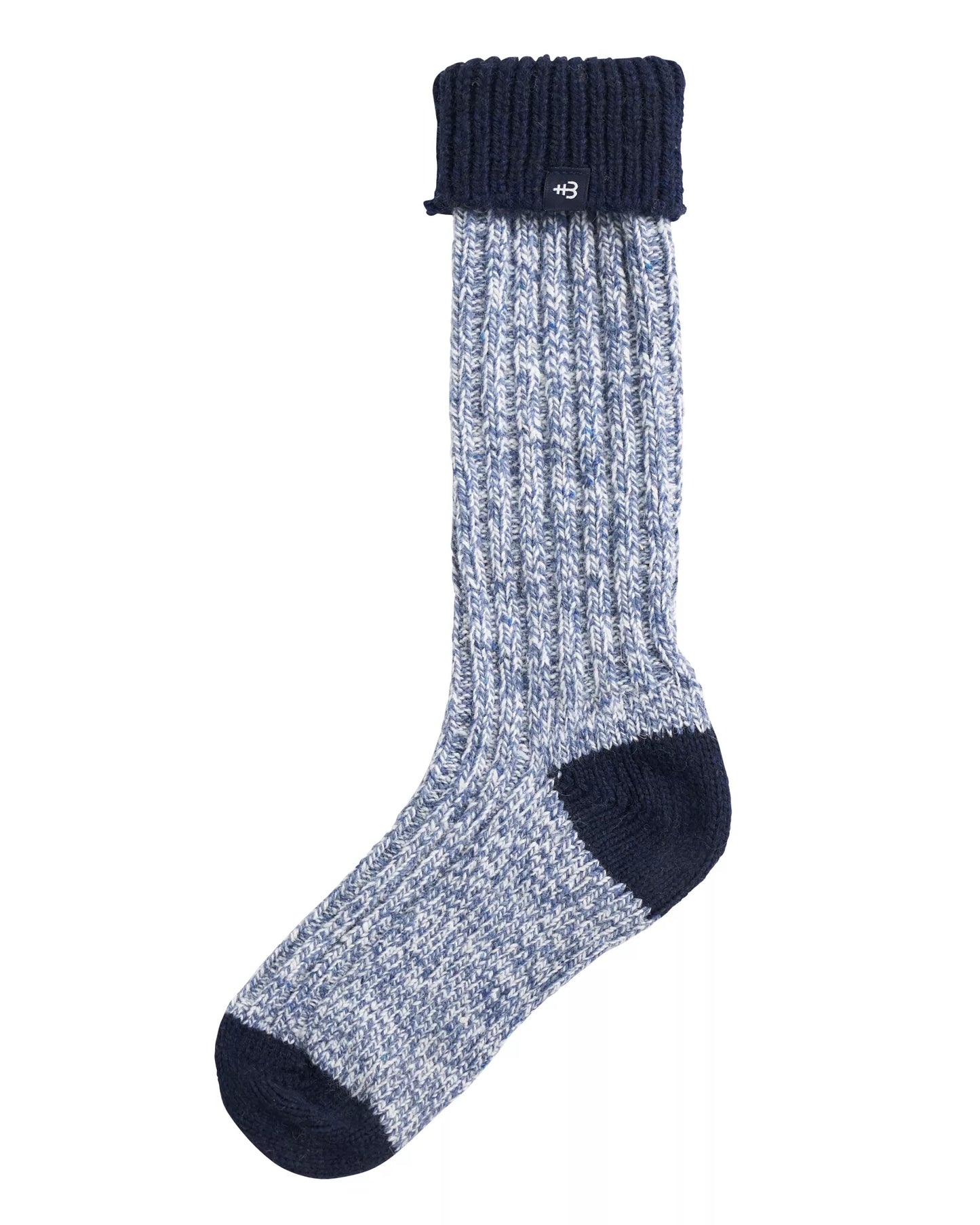 Holebrook, Brommö Raggsocka In Denim Melange / Navy - (Denim Melange / Navy)