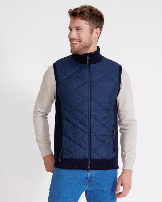 Holebrook Mens, the Conny Vest WP in 290-Navy