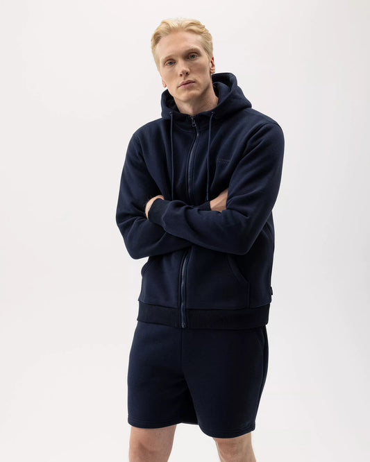 Holebrook Sweden John Zip Hoodie, In Navy