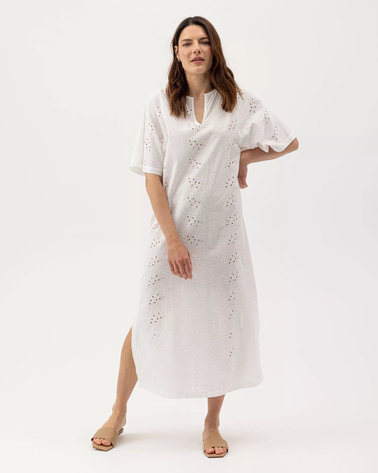 Holebrook Ladies, Marlene Kaftan, in Off White