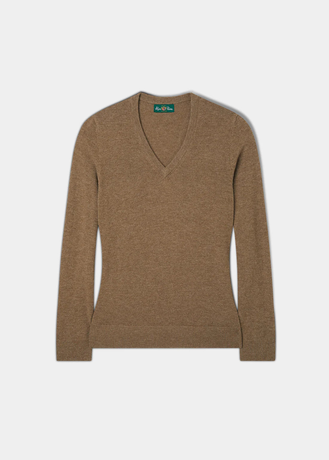Alan Paine Ladies Knitwear - Isla Wool/Cashmere - Pecan