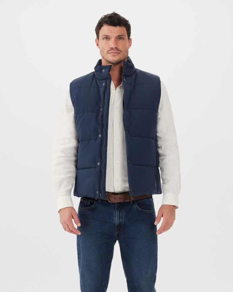 R.M Williams Jackets & Coats, The Paddington Vest in Navy