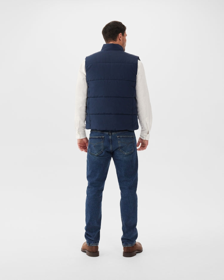 R.M Williams Jackets & Coats, The Paddington Vest in Navy