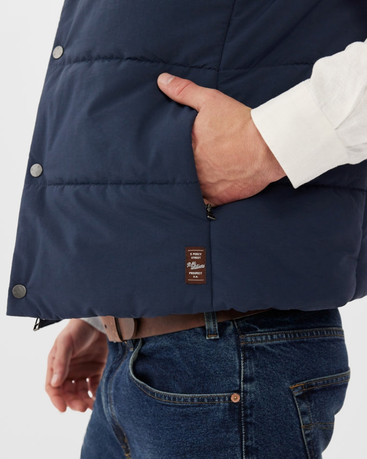 R.M Williams Jackets & Coats, The Paddington Vest in Navy