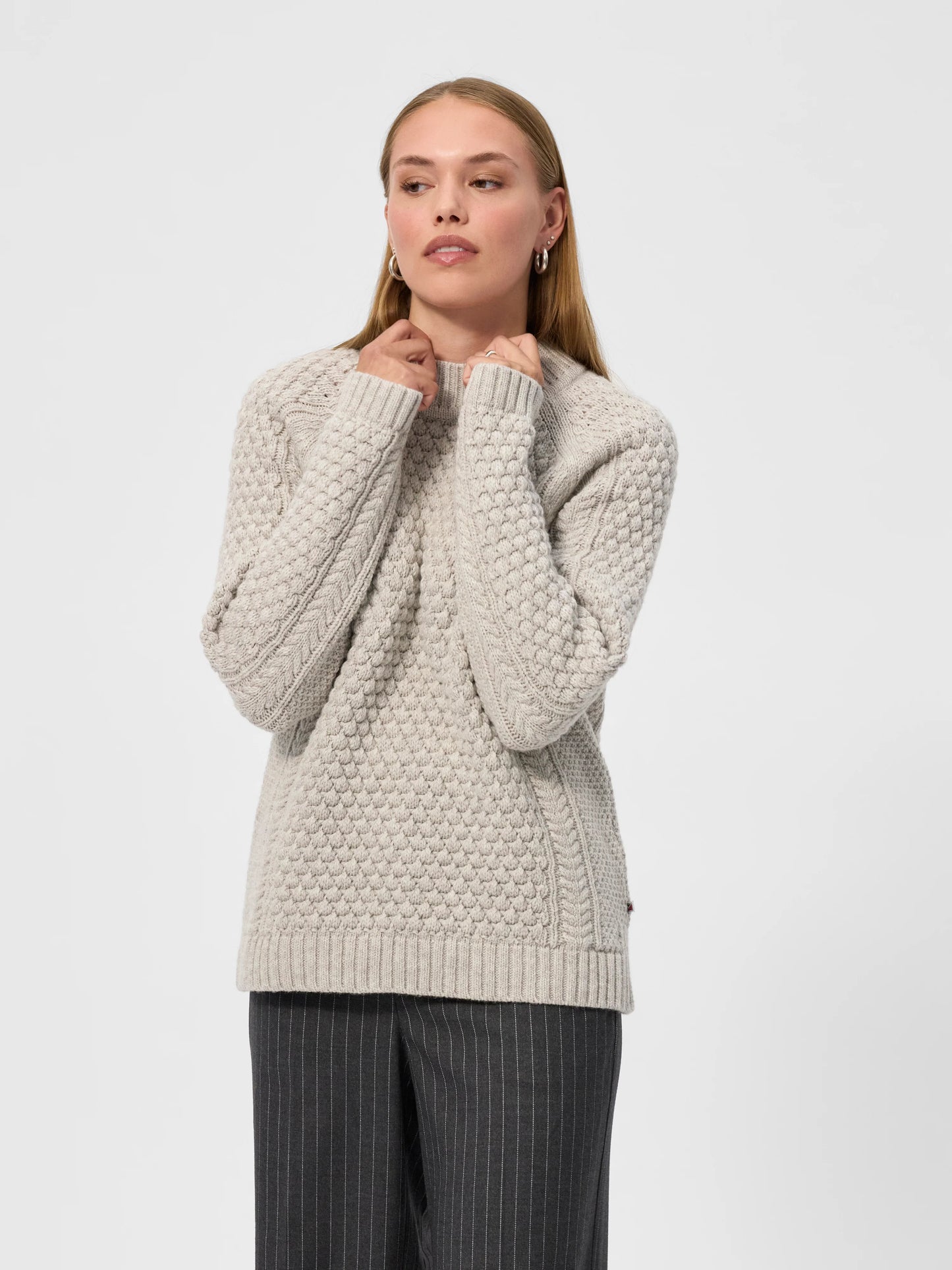 Redgreen, Jamie Roll Neck - (420 Off White Melange)