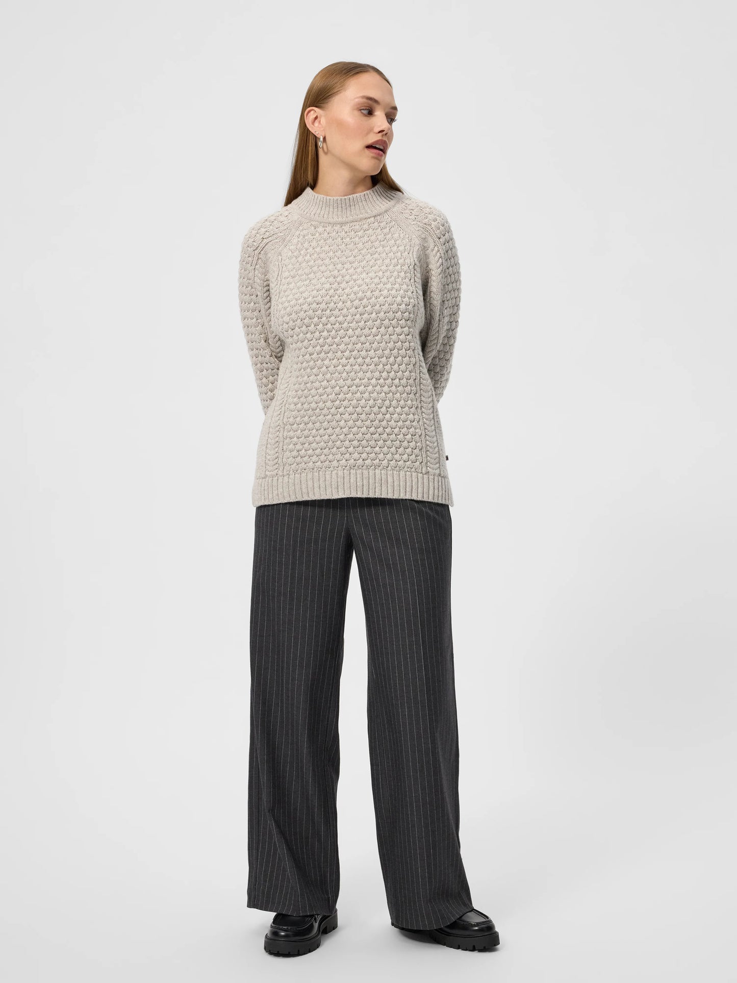 Redgreen, Jamie Roll Neck - (420 Off White Melange)