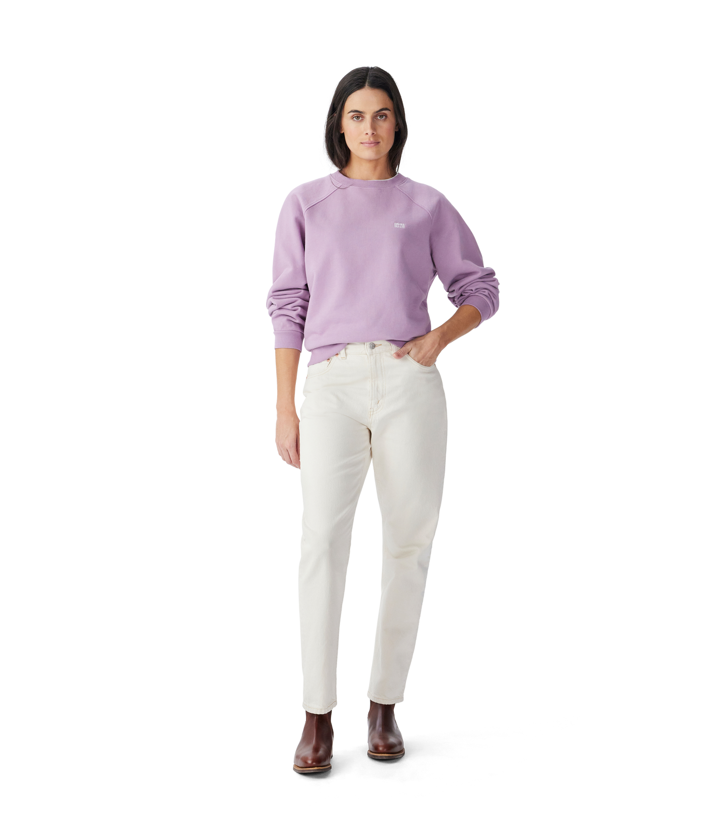 R.M. Williams Heritage Easy Crew in Lilac