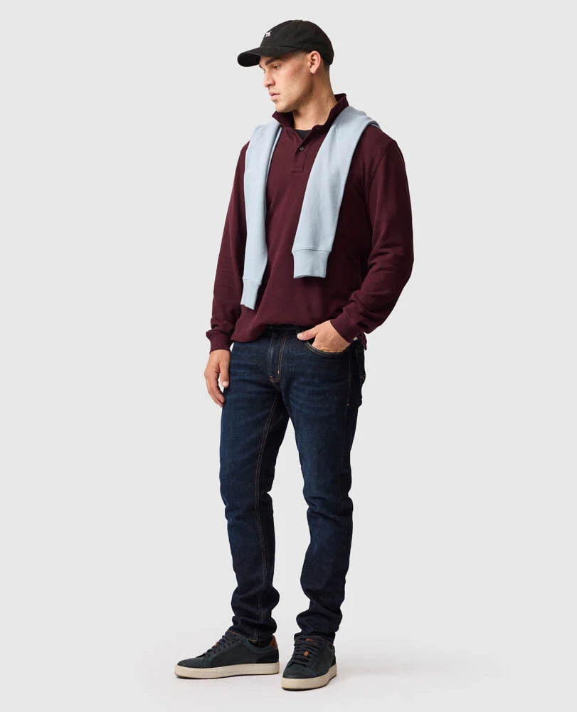 Rodd & Gunn, the LS Gunn Polo in Black Fig