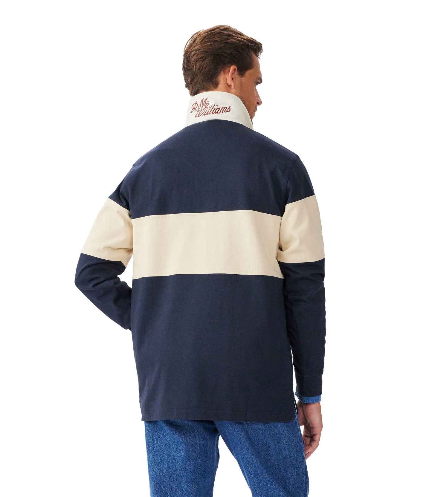 R.M. Williams Heritage Rugby in Navy Sand