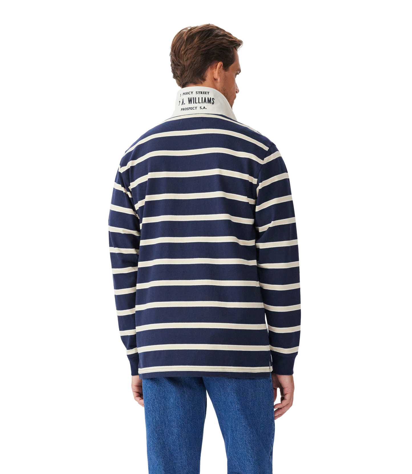 R.M. Williams Brunswick Rugby in Navy Sand