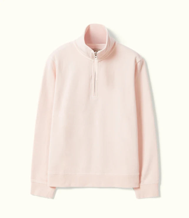 R.M. Williams, Trickett 1/4 Zip Sweatshirt - (Rose Smoke)
