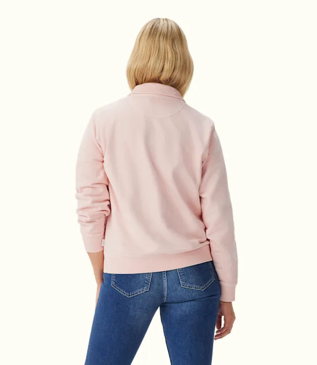 R.M. Williams, Trickett 1/4 Zip Sweatshirt - (Rose Smoke)