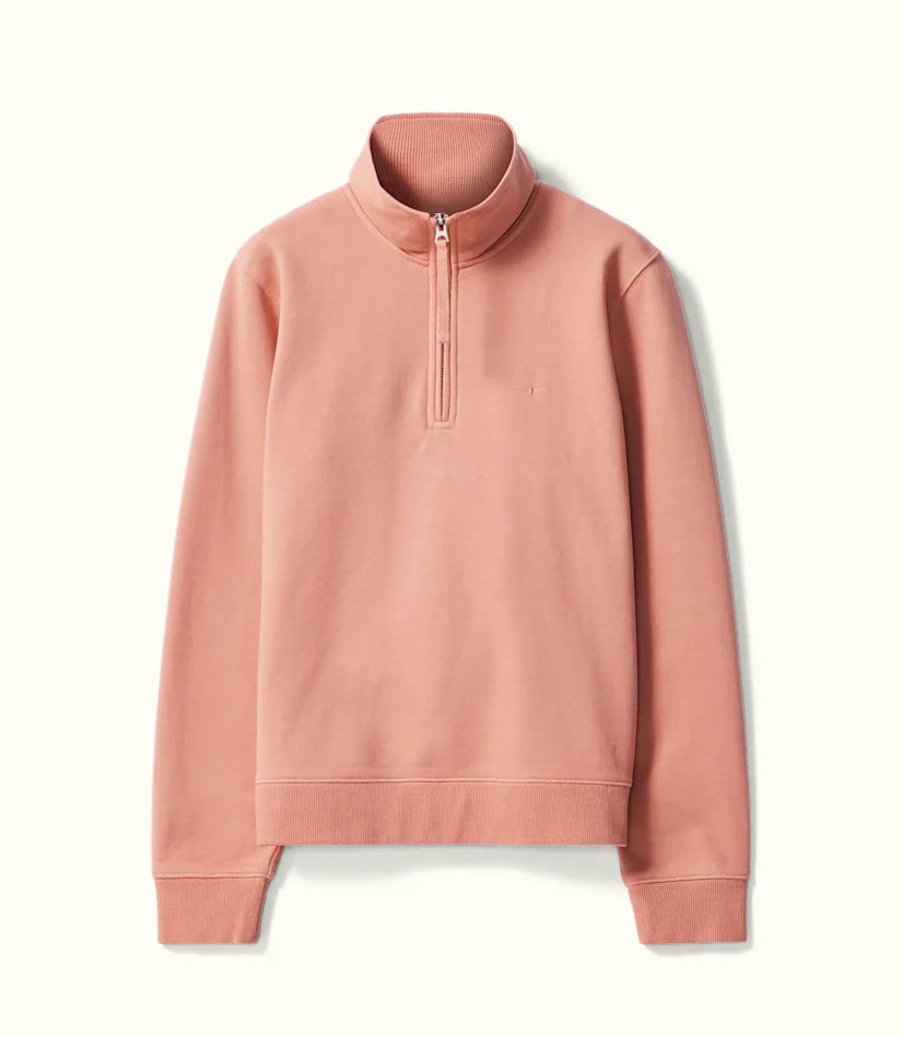 R.M. Williams Ladies, Trickett 1/4 Zip Sweatshirt in Shell PInk