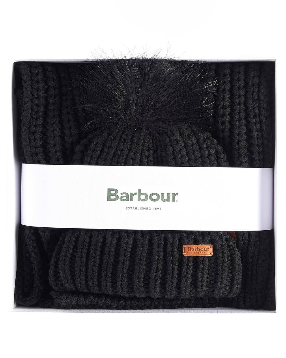 Barbour Saltburn Beanie & Scarf Gift Set