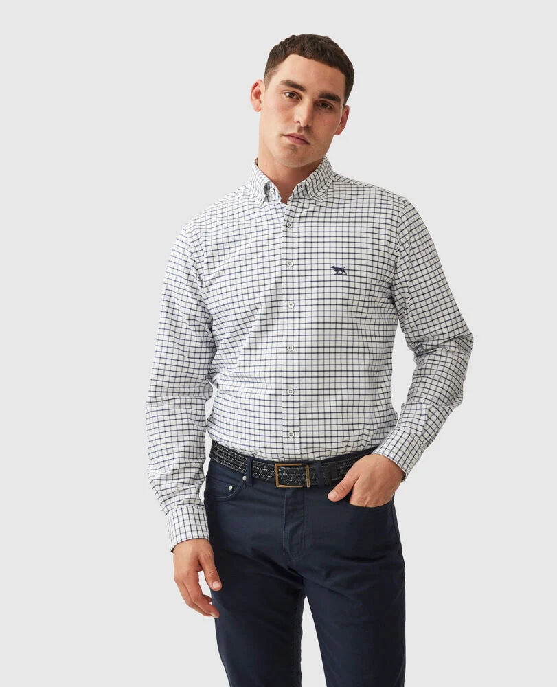 Rodd & Gunn, Gunn Check Oxford 3 - (Navy)